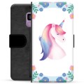 Étui Portefeuille Premium Samsung Galaxy S9 - Licorne