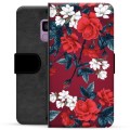 Étui Portefeuille Premium Samsung Galaxy S9 - Fleurs Vintage