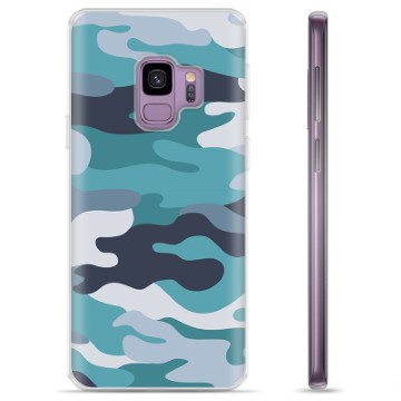 Coque Samsung Galaxy S9 en TPU - Camouflage Bleu