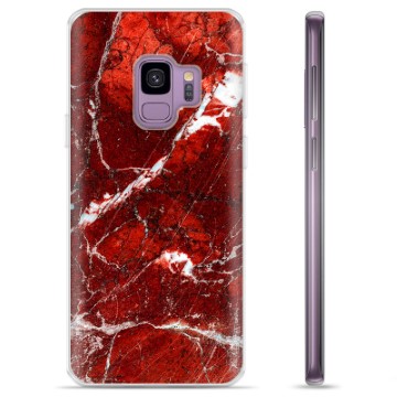 Coque Samsung Galaxy S9 en TPU - Marbre Rouge