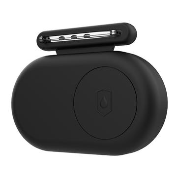 Étui en silicone style broche pour Samsung Galaxy SmartTag2 - Noir