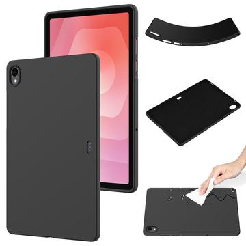 Coque Samsung Galaxy Tab A11 en silicone liquide - Noire