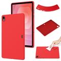 Coque Samsung Galaxy Tab A11 en silicone liquide - Rouge