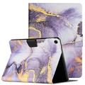 Étui Folio Samsung Galaxy Tab A8 10.5 2021/2022 Marble Pattern - Violet