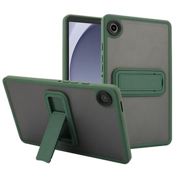 Étui hybride antichoc Samsung Galaxy Tab A9 avec béquille - Vert