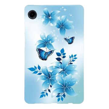 Coque Samsung Galaxy Tab A9 en TPU Stylish Ultra Fin - Papillon Bleu