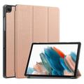 Étui à Rabat Smart Samsung Galaxy Tab A9 - Série Tri-Fold - Rose Doré
