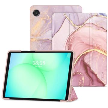 Étui folio à trois volets Samsung Galaxy Tab A9+/A11+ Tech-Protect SmartCase - Marbre