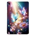 Coque Samsung Galaxy Tab A9+ en TPU Stylish Ultra Fin - Papillon Floral