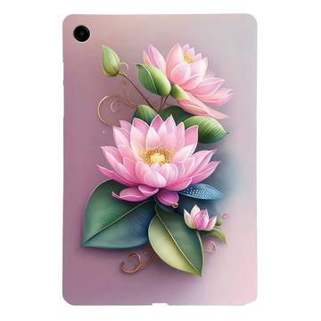 Coque Samsung Galaxy Tab A9+ en TPU Stylish Ultra Fin - Une rose