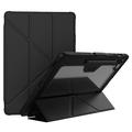 Étui à Rabat Samsung Galaxy Tab S10 FE+ Smart Nillkin Bumper - Noir / Transparent