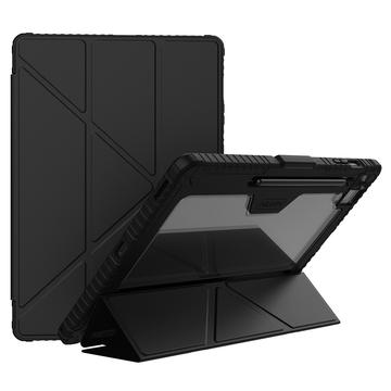 Étui à Rabat Samsung Galaxy Tab S10 FE+ Smart Nillkin Bumper - Noir / Transparent