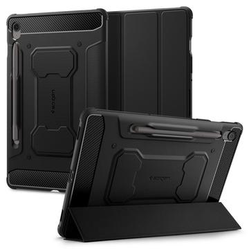 Étui à Rabat Samsung Galaxy Tab S10 FE+ Spigen Rugged Armor Pro - Noir