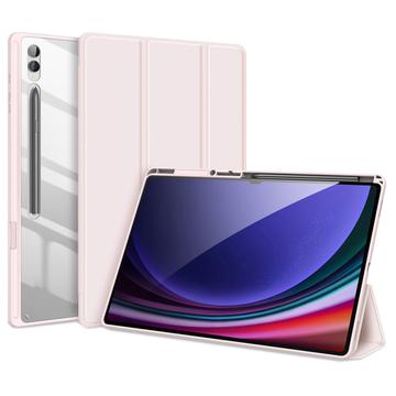 Étui à Rabat Samsung Galaxy Tab S10 Ultra Tri-Fold Intelligente Dux Ducis Toby - Rose Clair