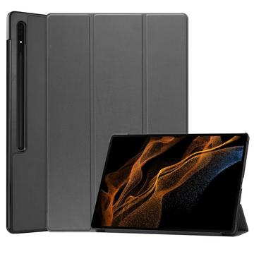 Étui à Rabat Smart Samsung Galaxy Tab S10 Ultra - Série Tri-Fold - Gris