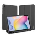 Étui à Rabat Samsung Galaxy Tab S6 Lite 2020/2022/2024 Smart Tri-Fold Dux Ducis Domo - Noir