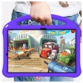 Coque Samsung Galaxy Tab S7+/S7 FE/S8+ Antichoc Portative pour Enfants - Violete