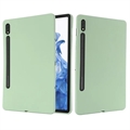 Coque Samsung Galaxy Tab S8/S7 en Silicone Liquide (Emballage ouvert - Excellent) - Verte