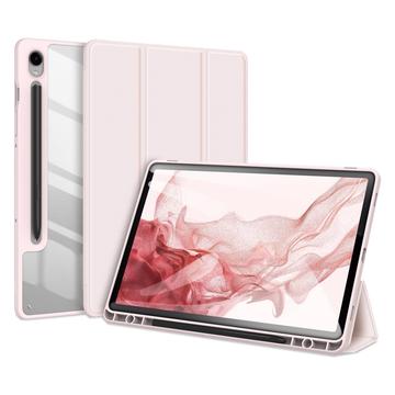 Étui à Rabat Samsung Galaxy Tab S9 Tri-Fold Intelligente Dux Ducis Toby - Rose Clair