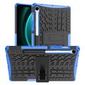 Coque Hybride Samsung Galaxy Tab S10 FE/S9 FE Antidérapante avec Béquille - Bleue / Noire