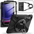 Étui Samsung Galaxy Tab S10 FE/S9 FE/S9 Heavy Duty 360 avec Sangle - Noir