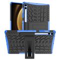 Coque Hybride Samsung Galaxy Tab S9 FE+ Antidérapante avec Béquille - Bleue / Noire