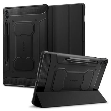 Étui à Rabat Samsung Galaxy Tab S9 FE+ Spigen Rugged Armor Pro - Noir