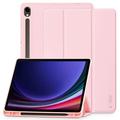 Étui folio à trois volets Samsung Galaxy Tab S9/S9 FE/S10 FE/S10 Lite Tech-Protect SmartCase Pen - Rose