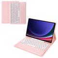 Étui Samsung Galaxy Tab S9+ avec Clavier Bluetooth - Rose