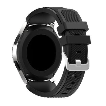 Samsung Galaxy Watch 46 mm - Bracelet en silicone à texture sergée - Noir