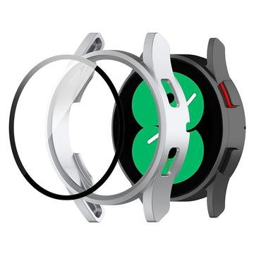 Coque Samsung Galaxy Watch FE en Plastique avec Protecteur d\'Écran - 40mm - Argenté