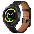 Bracelet en Cuir pour Samsung Galaxy Watch4/Watch4 Classic - Noir