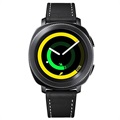 Bracelet en Cuir pour Samsung Galaxy Watch4/Watch4 Classic - Noir