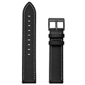 Bracelet en Cuir pour Samsung Galaxy Watch4/Watch4 Classic - Noir