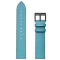 Bracelet en Cuir pour Samsung Galaxy Watch4/Watch4 Classic - Bleu