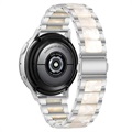 Bracelet en Acier Inoxydable Samsung Galaxy Watch4/Watch4 Classic - Blanche Perle / Argenté