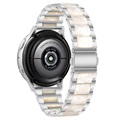 Bracelet en Acier Inoxydable Samsung Galaxy Watch4/Watch4 Classic - Blanche Perle / Argenté