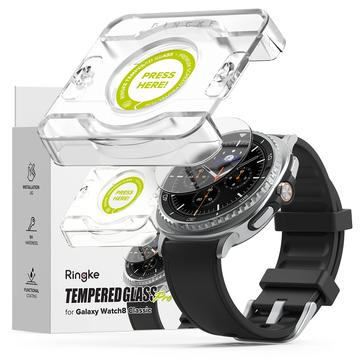 Protection d\'écran Samsung Galaxy Watch8 Classic en verre trempé Ringke Easy Slide - 46mm - 2 Pcs.