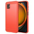 Coque Samsung Galaxy XCover7 Pro en TPU Brossé - Fibre de Carbone