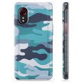 Coque Samsung Galaxy Xcover 5 en TPU - Camouflage Bleu