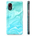 Coque Samsung Galaxy Xcover 5 en TPU - Marbre Bleu