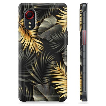 Coque Samsung Galaxy Xcover 5 en TPU - Feuilles Dorées