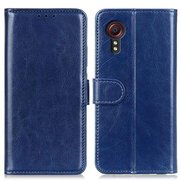 Étui Portefeuille Samsung Galaxy Xcover 7 avec Fermeture Magnétique - Bleu