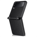Coque Samsung Galaxy Z Flip3 5G avec Lanière - Fibre de Carbone - Noire