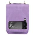 Coque Hybride Samsung Galaxy Z Flip4 5G avec Porte-Cartes - Violete