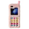 Étui Samsung Galaxy Z Flip6 en peluche rétro avec touches de cadran brodées
