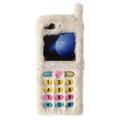Étui Samsung Galaxy Z Flip6 en peluche rétro avec touches de cadran brodées