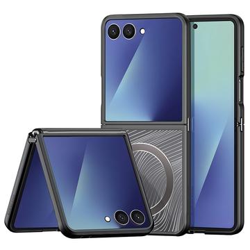 Coque Hybride Samsung Galaxy Z Flip7 Dux Ducis Aimo - compatible avec MagSafe - Noire