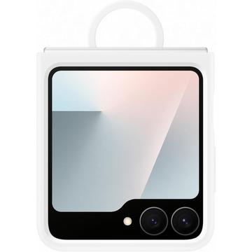 Coque Samsung Galaxy Z Flip7 FE en Silicone avec Anneau EF-PF741TWEGWW - Blanc
