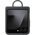 Coque Samsung Galaxy Z Flip7 FE en Silicone avec Anneau EF-PF741TBEGWW - Noire